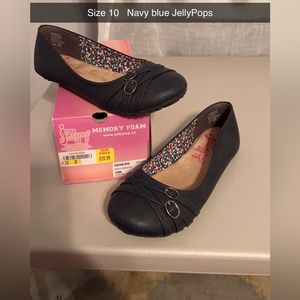 Navy blue “Jellypop” flats.  Like new.  Worn very little